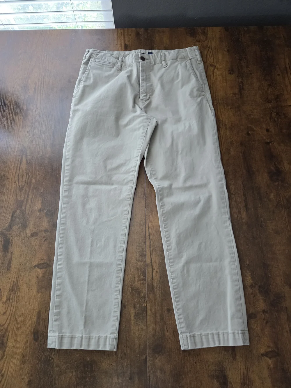 American Eagle Outfitters Mens Lived In Original Straight Chino Pants 33x30